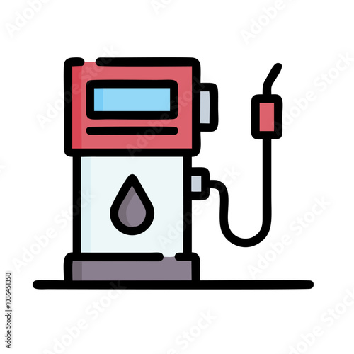 gas pump vector illustration