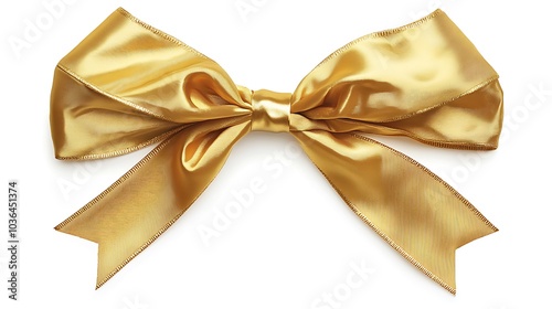 Golden Satin Bow