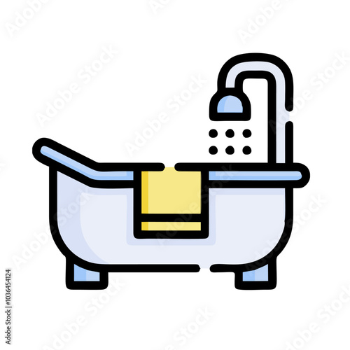 illustration of a shower