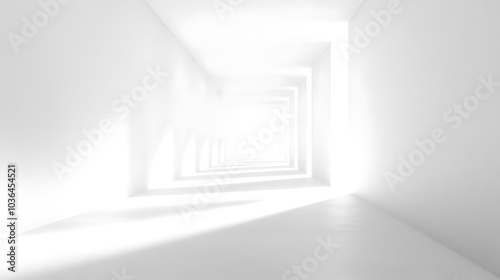 Wallpaper Mural Abstract White Hallway Torontodigital.ca