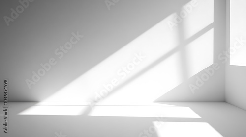 Sunlight Through Window in Empty Room