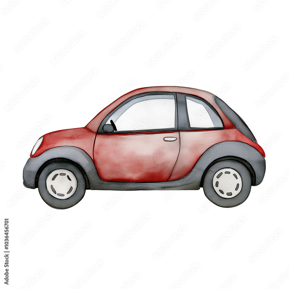 Red car on transparent background Red car on transparent background
