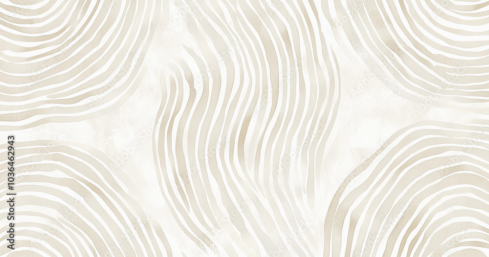 Elegant watercolor pattern with soft beige wavy concentric lines on a white background. Abstract, organic look ideal for Adobe Stock uses, including wallpapers, textiles, and decor, Generative AI Elegant watercolor pattern with soft beige wavy concentric lines on a white background. Abstract, organic look ideal for Adobe Stock uses, including wallpapers, textiles, and decor, Generative AI
