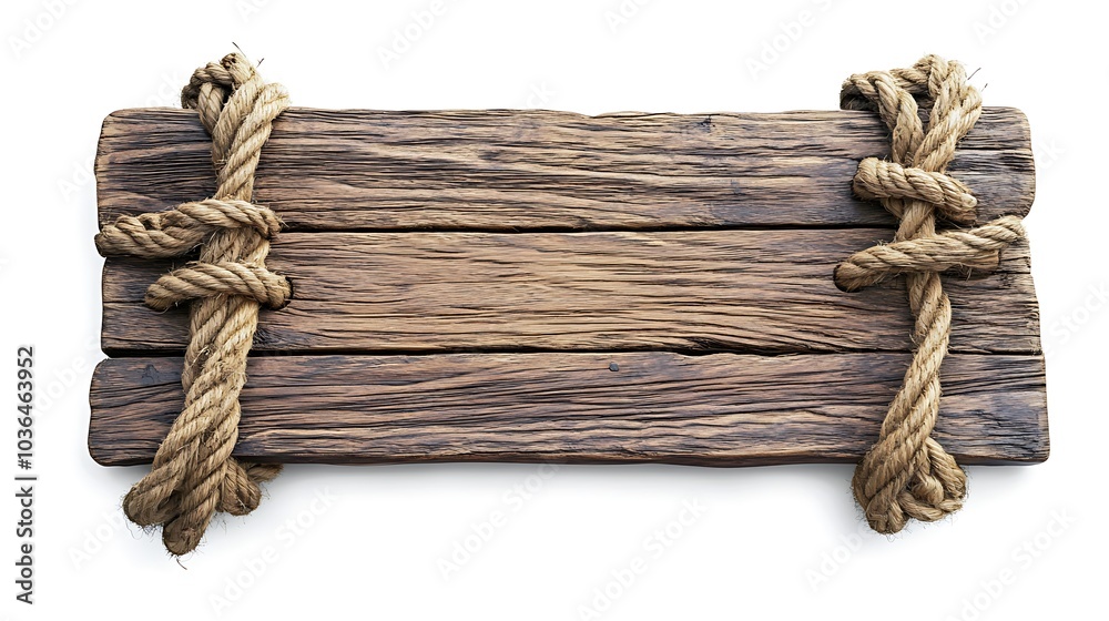 Rustic Wooden Sign with Rope Rustic Wooden Sign with Rope
