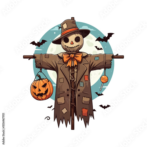 Creepy Halloween Vector Haunted House and Spooky Webs