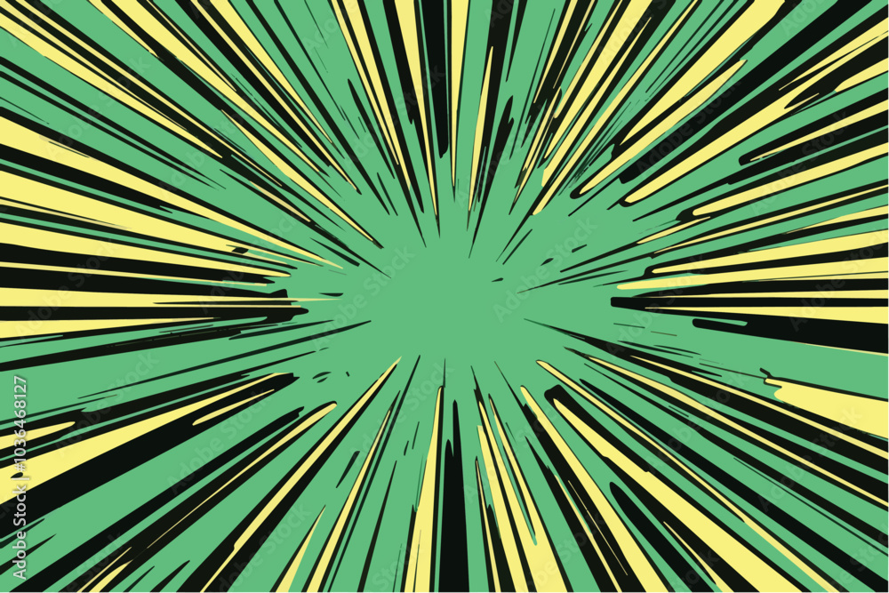 Obraz premium Illustration of Comic Speed Lines background