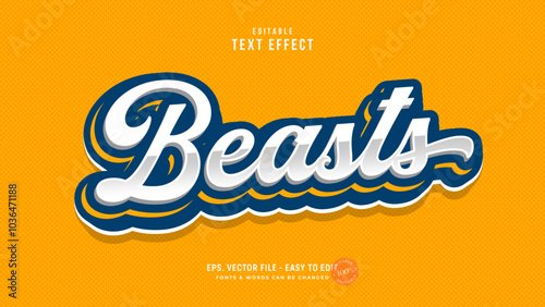 Sports editable text effect, classic basketball and sports text style