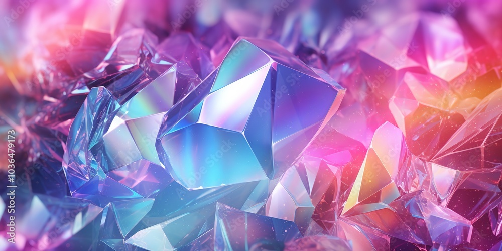 A colorful, abstract background with many small, jagged pieces of blue A colorful, abstract background with many small, jagged pieces of blue