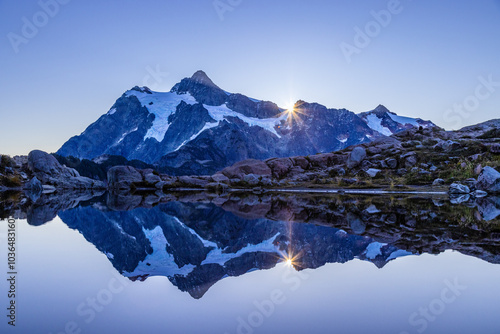 lake in the mountains photo