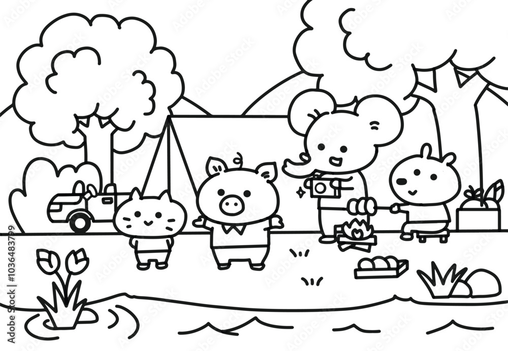 Picnic at Natural Park. Picnic at Natural Park.