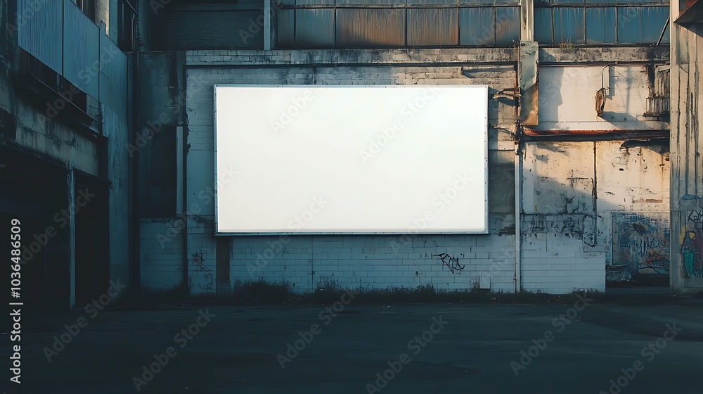 Obraz premium Blank Billboard on an Urban Wall