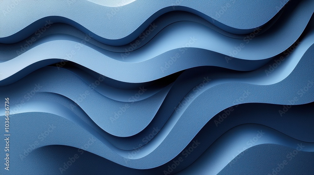 Abstract wave pattern in shades of blue creates a dynamic visual texture in a modern design setting Abstract wave pattern in shades of blue creates a dynamic visual texture in a modern design setting