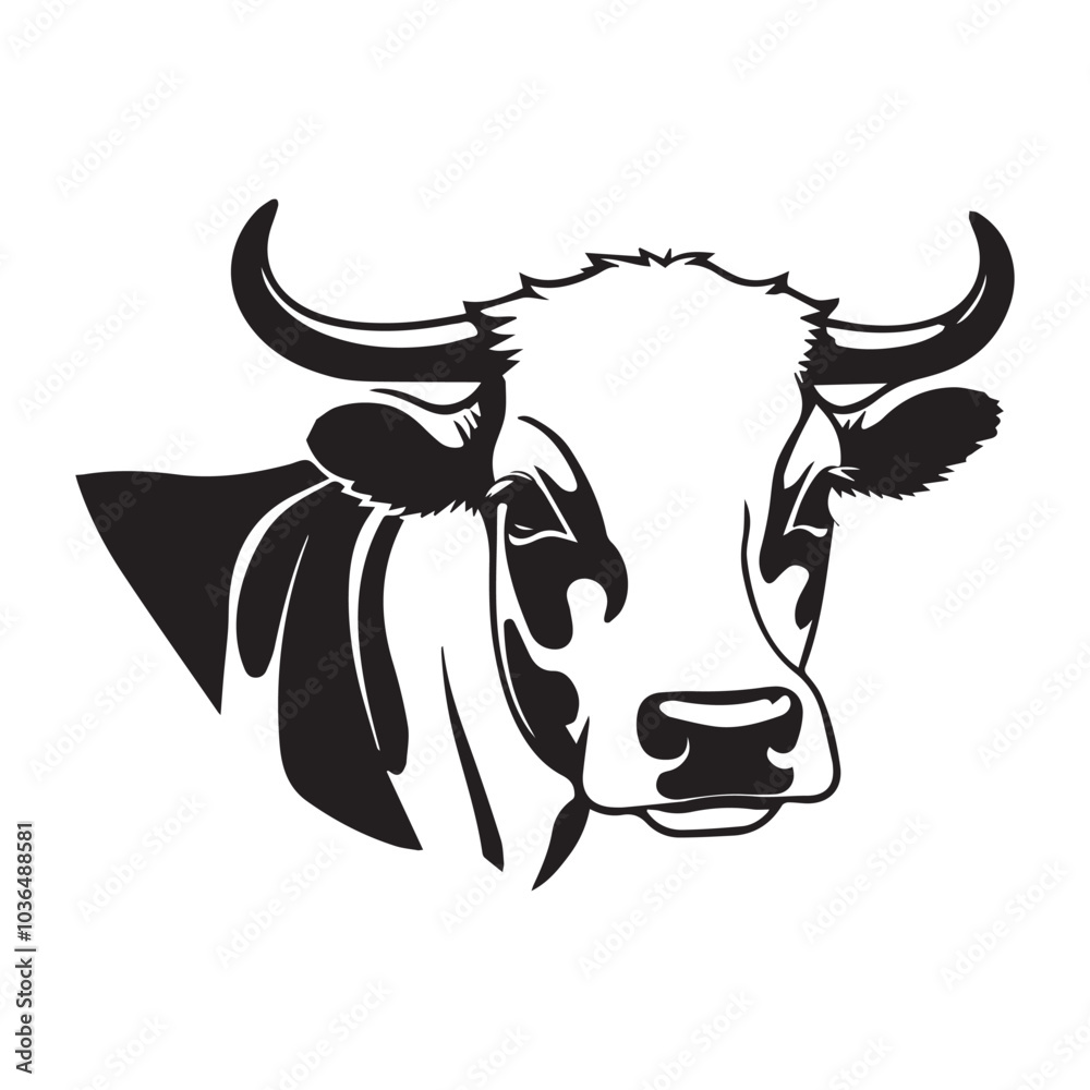 Fototapeta premium Animal logo Isolated Black on White background