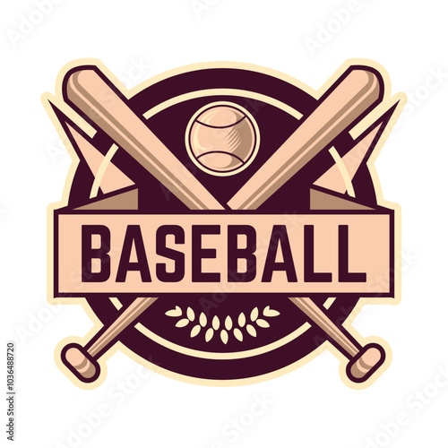 Baseball team logo design wings ball tshirt, merchandise, stickers