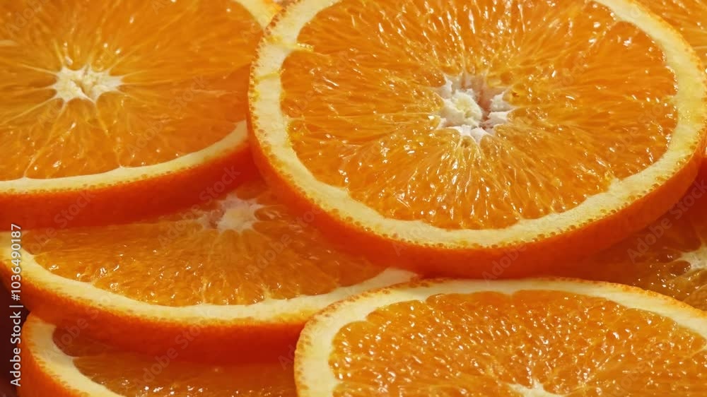 fresh orange sliced