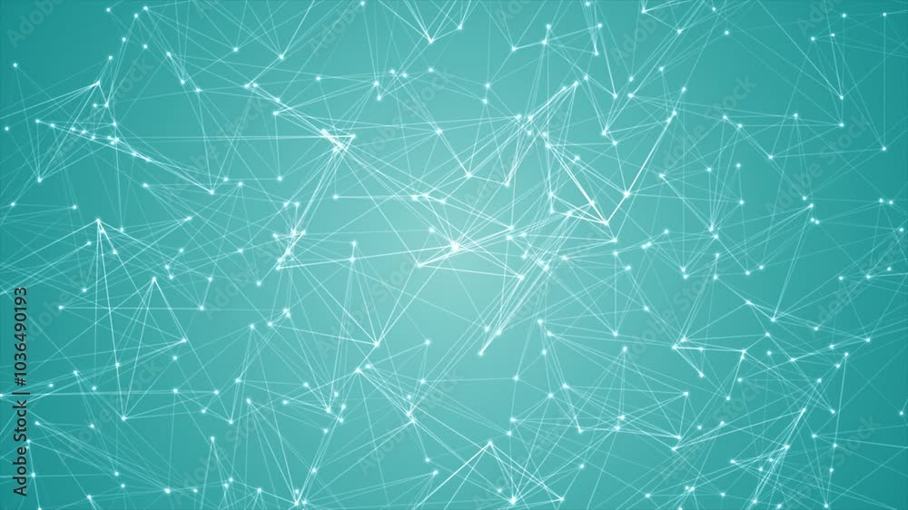 Blue Plexus Futuristic Technology Background Loop Blue Plexus Futuristic Technology Background Loop