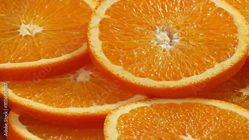 fresh orange sliced