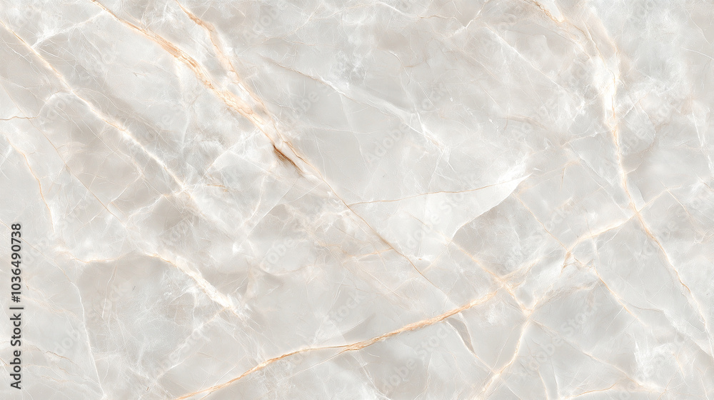 Fototapeta premium High quality texture for detail design use - clear 8k hyper realistic intricate pattern on flat, even surface - white marble stone structure with veins branching through the shiny rock mineral core