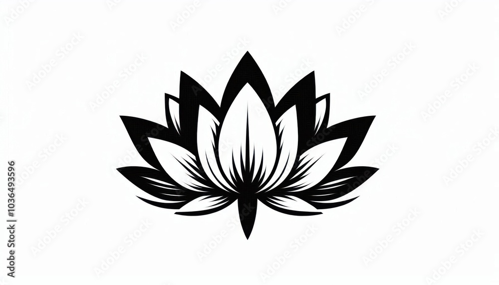 lotus flower in black and white lotus flower in black and white