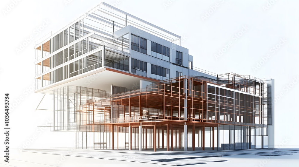 The part of architectural project. The part of architectural project.