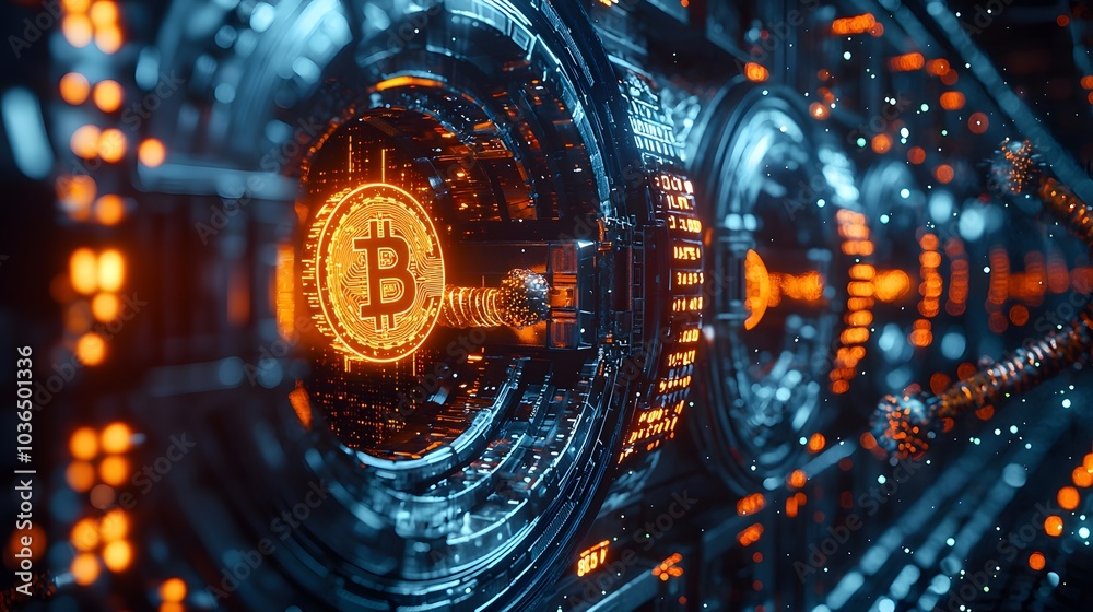Digital Asset Theft Visualization with Glowing Elements Digital Asset Theft Visualization with Glowing Elements