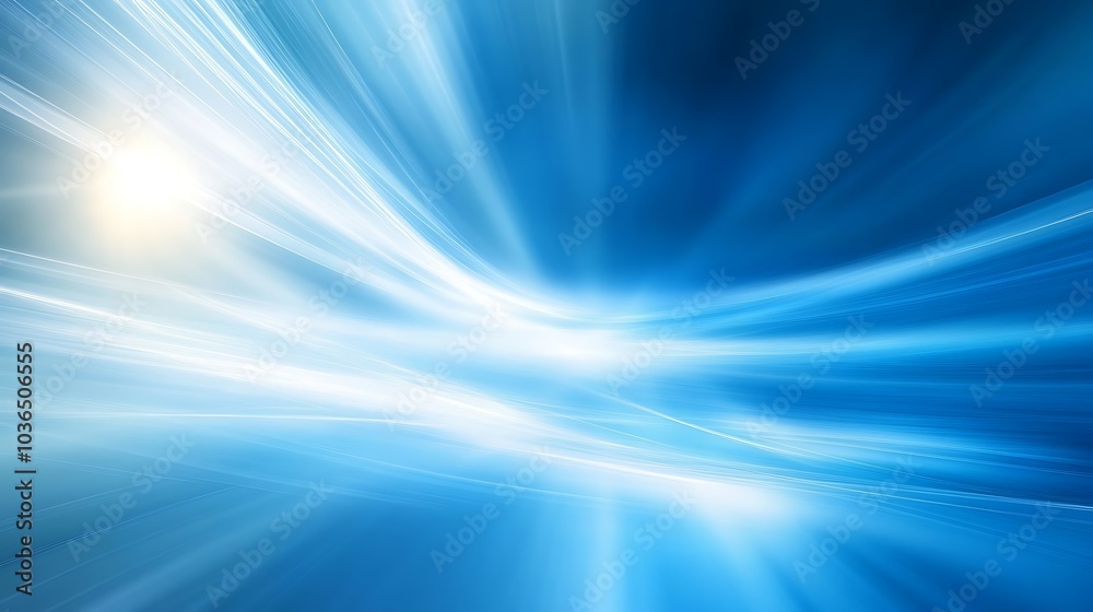 Abstract Blue Swirls and Glimmering Lights Abstract Blue Swirls and Glimmering Lights