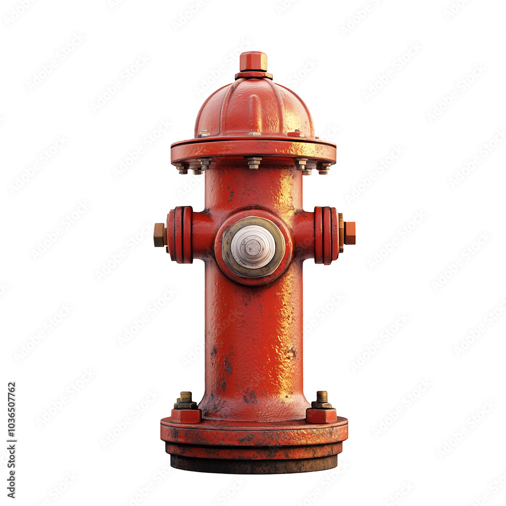 Red fire hydrant on black background Red fire hydrant on black background