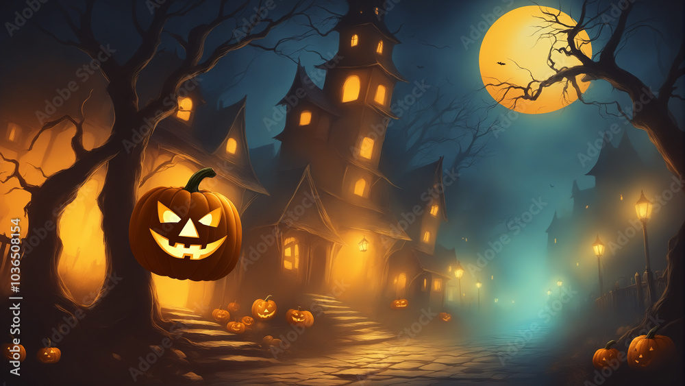 Halloween scene Halloween scene