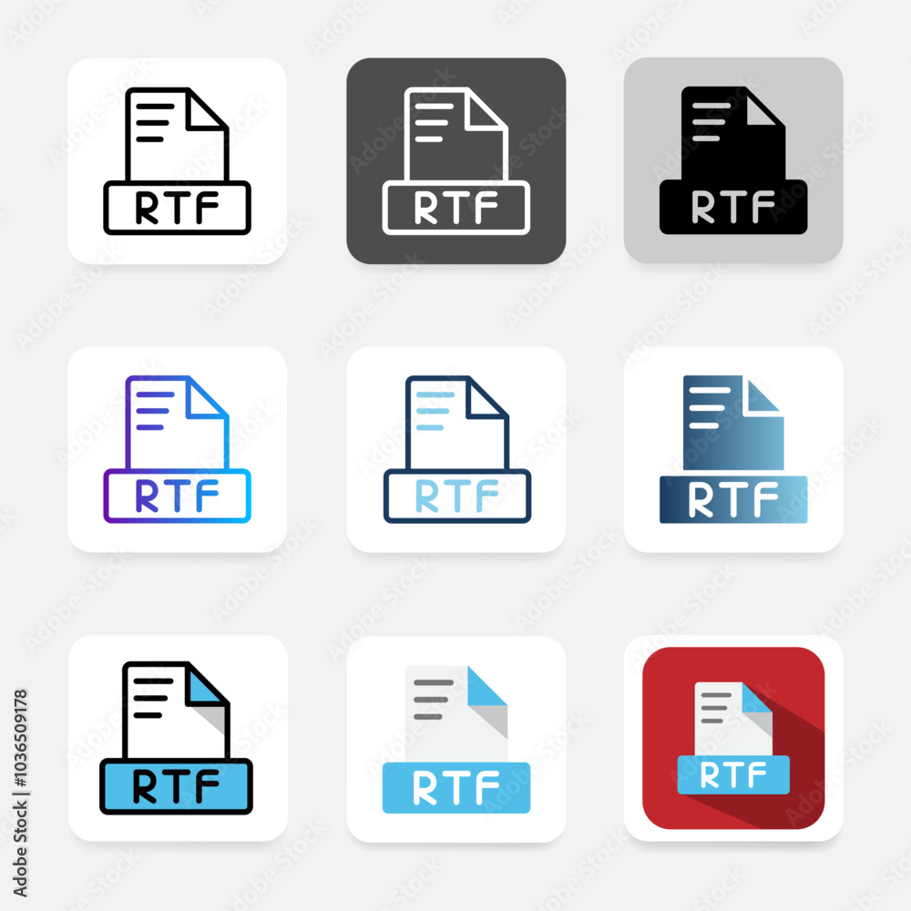 Set rtf icons file format for presentation purposes, documents, file types and extensions. Set rtf icons file format for presentation purposes, documents, file types and extensions.