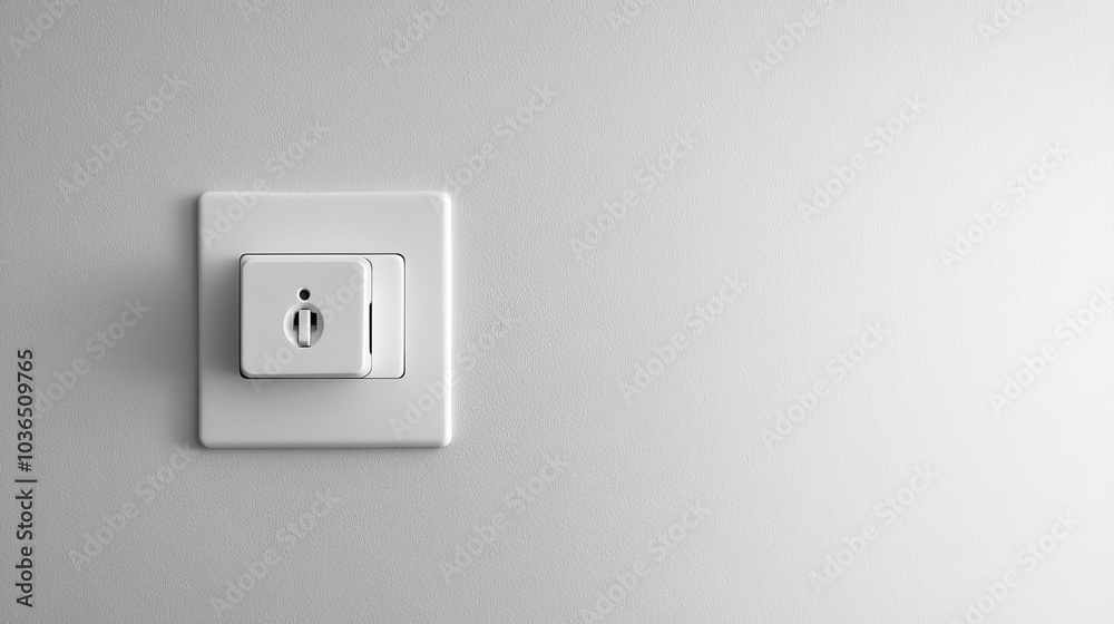 Close-up of a white electrical outlet on a white wall. Close-up of a white electrical outlet on a white wall.