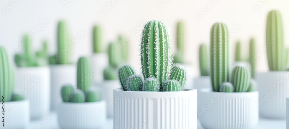 A minimalist arrangement featuring a small cactus plant in a white pot set against a simple, light background for a clean aesthetic.
A minimalist arrangement featuring a small cactus plant in a white pot set against a simple, light background for a clean aesthetic.