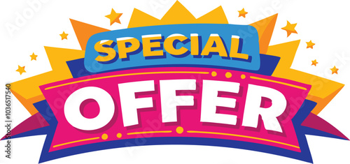 Special Offer Ribbon Banner Sale Design