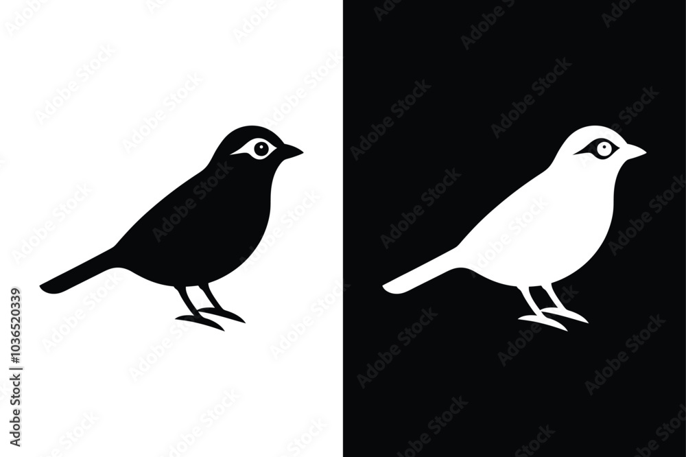 Obraz premium Bird Silhouette Logo. Sleek Vector Icons and Animal Graphics for Design