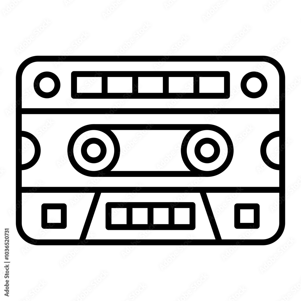 Fototapeta premium Cassette Icon