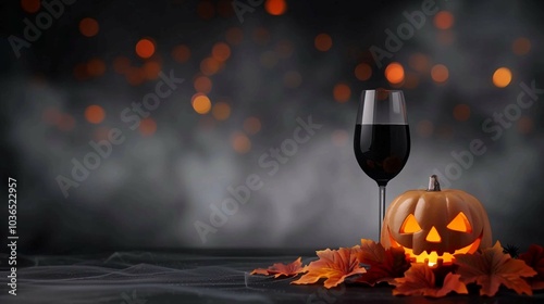 Seasonal Halloween décor with an air of mystery and Gothicism photo