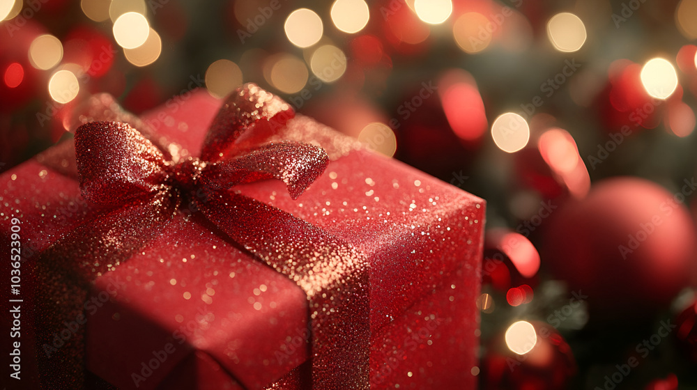 red Gift box with red ribbon on red bokeh lights background , a beautifully wrapped present with a festive red and red ribbon , red gift boxes and holiday Christmas lights
red Gift box with red ribbon on red bokeh lights background , a beautifully wrapped present with a festive red and red ribbon , red gift boxes and holiday Christmas lights