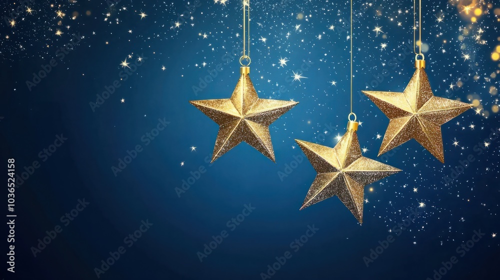 Christmas stars banner background Christmas stars banner background