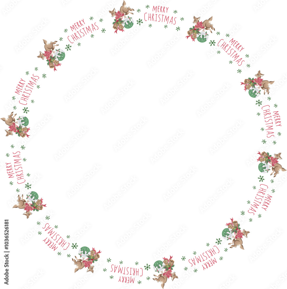 Cute christmas wreath. Vector illustration. Cute christmas wreath. Vector illustration.