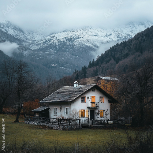house in the mountains