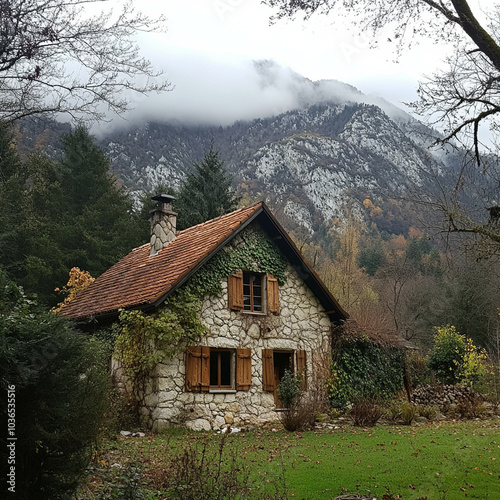 cabin in the mountains