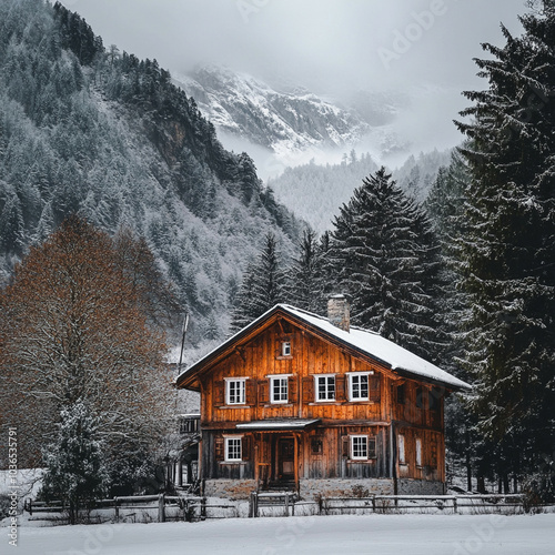 house in the mountains