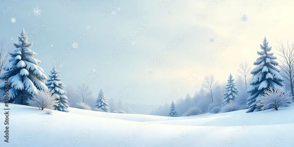 Whispers of Winter Intricate Snowflakes on a Serene Background Whispers of Winter Intricate Snowflakes on a Serene Background