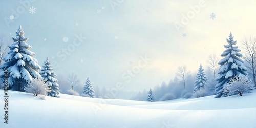 Whispers of Winter Intricate Snowflakes on a Serene Background