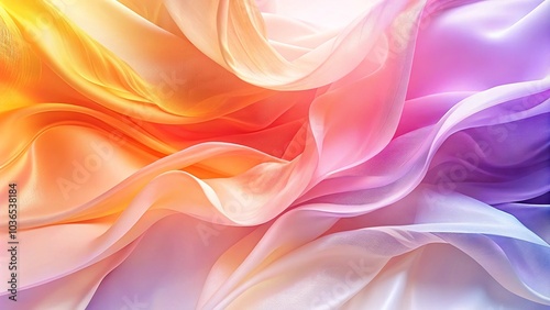 Wallpaper Mural An abstract background with smooth gradients and organic shapes in soothing colors. Cream and Pink Abstract Gradient Wallpaper with Organic Geometric Shapes Torontodigital.ca