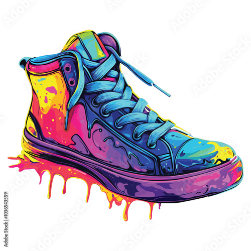 illustration of sneakers