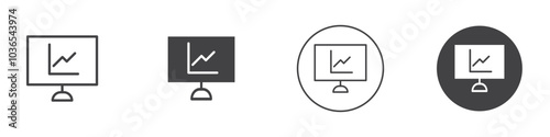 Dashboard icon Thin line art isolated