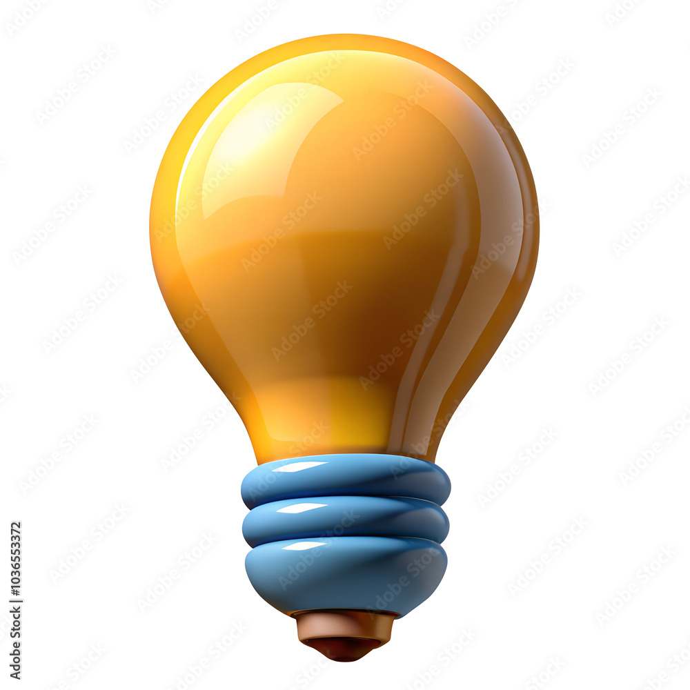 light bulb 3d render icons in cartoon plastic style minimal isolated on transparent white background, clipping path light bulb 3d render icons in cartoon plastic style minimal isolated on transparent white background, clipping path