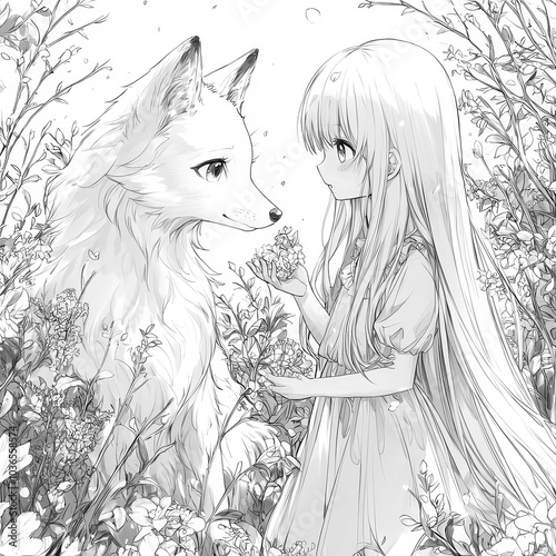 A magical fox spirit guidin...