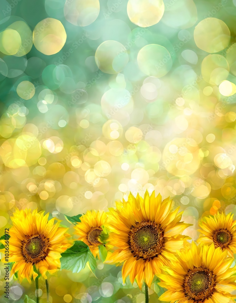 Obraz premium beautiful sunflower background