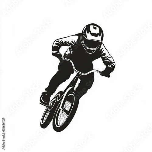 Bmx Silhouette, Illustratio...